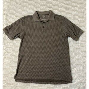 Izod Polo Shirt Medium Golf Polyester Gray Men's M